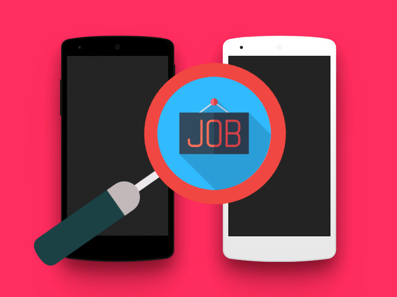 Buscar trabajo a través de aplicaciones de Android