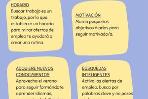 Buscar trabajo en verano